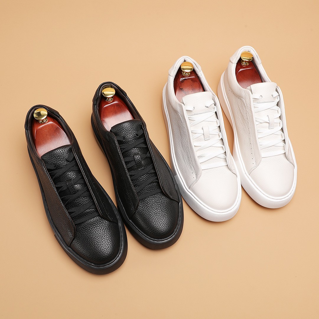 男士青春潮流设计感手工休闲板鞋