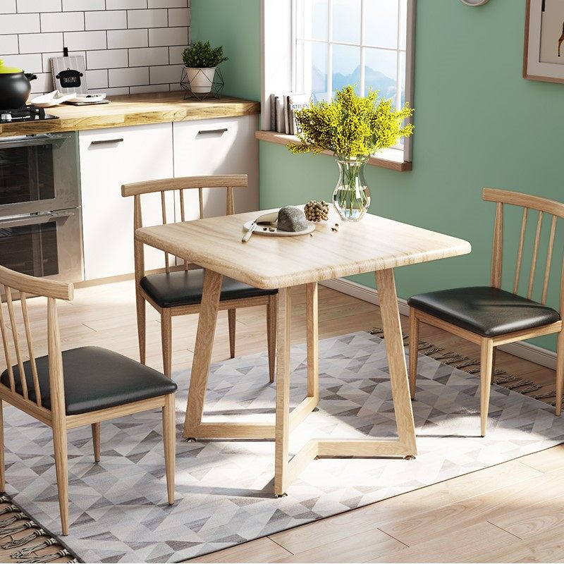 北欧餐桌家用2人4吃饭桌子现代简约四方桌椅小户型餐桌椅组合方桌|ruв категории жилой мебели, Таблица класса, обеденный стол - от Buy2taobao.com для оказания профессиональной услуги покупки агента Taobao