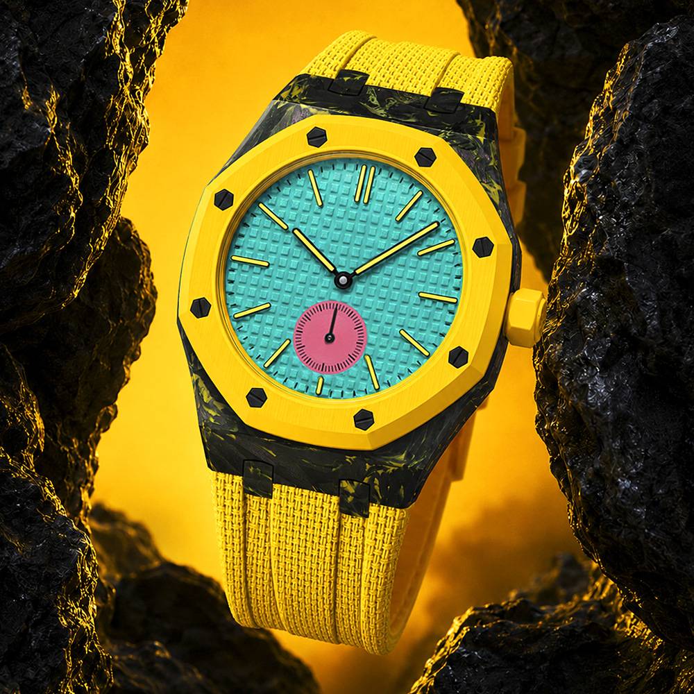 适用Royal Pop碳纤维高端改装壳APxSwatch斯沃琪联名保护手表定制