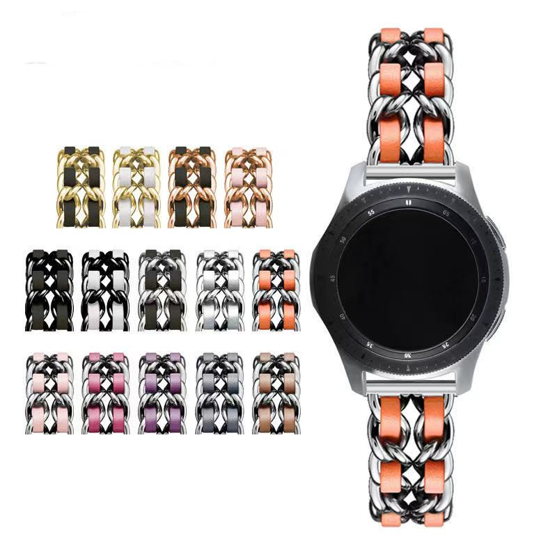 佳明小香风牛仔链金属表带