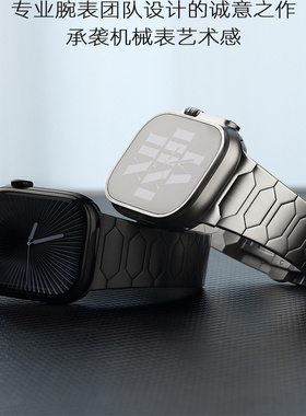 适用苹果手表11智能手表ultra3金属44/45/46/49mm不锈钢iWatchS10