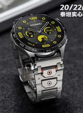 适用华为GT5金属表带Watch4pro不锈钢表带小米手表带三星20mm表带
