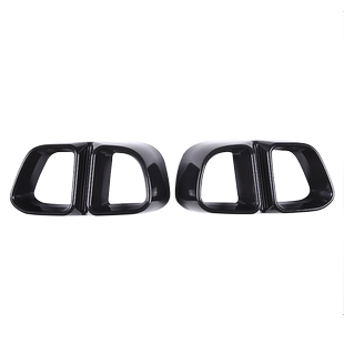 适用于14-18款宝马X5四出尾喉装饰框排气管罩火箭款尾喉X5x6改装