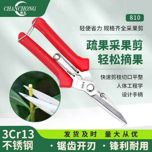 园艺剪刀修枝剪摘果剪花艺葡萄修