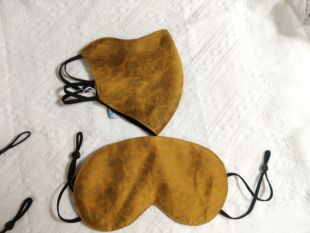 纯桑蚕丝金龟香云纱口罩眼罩套装护眼角常规版退黑助眠