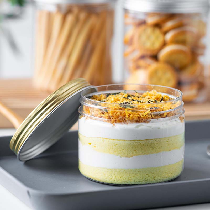 千层盒子包装盒 透明带盖盒子蛋糕罐子慕斯甜品西点盒烘焙私房