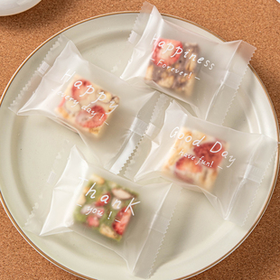 烘焙雪花酥饼干单独立小包装袋子食品级曲奇牛轧糖果机封口高级