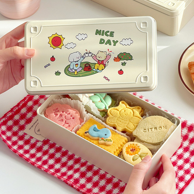 烘焙长方形马口铁包装盒子空