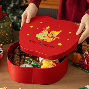 平安夜苹果包装礼盒空盒圣诞节高档加厚送女友糖果创意儿童小伴手