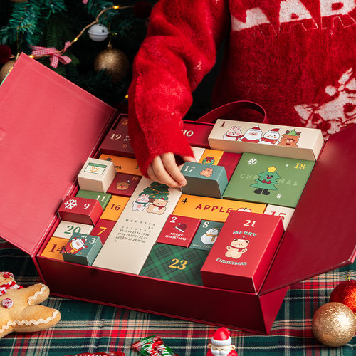 新款圣诞盲盒倒数日历礼品盒
