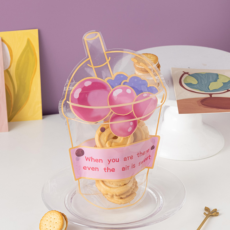 饼干包装袋透明卡通拉链袋儿童