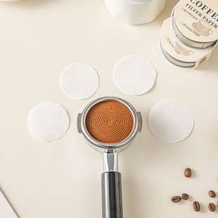 意式咖啡机过滤纸58mm圆形一次性摩卡壶粉碗进口手柄专用滤纸