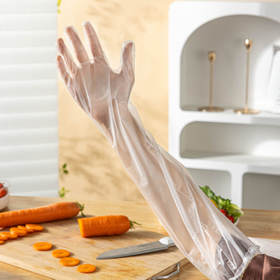 一次性加长手套束口加厚耐磨tpe食品级厨房专用防水家务重复防护