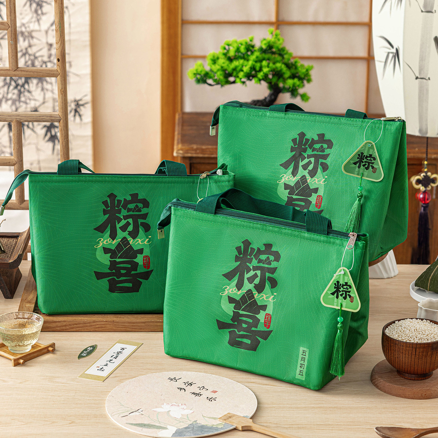 粽子保温袋冷藏保温手提耐用大号2026新款加厚铝箔装冰粽礼品高档