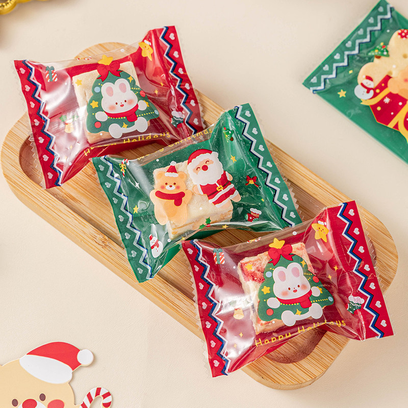 雪花酥包装袋子机封口单独立小烘焙饼干牛轧糖果曲奇打包袋子