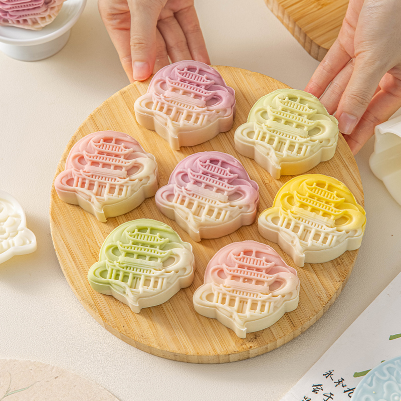 中秋月饼模具手压花广式食品级家用烘焙冰皮流心糕点磨具国风