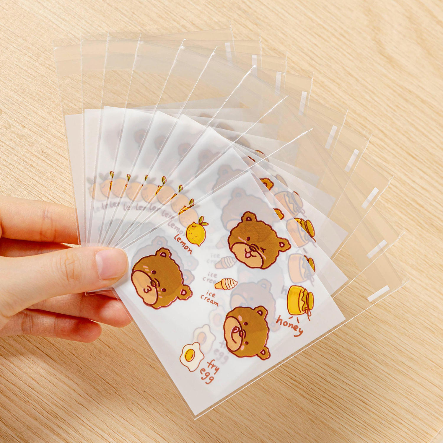 自制饼干曲奇雪花酥单独立小包装袋子食品级透明烘焙自粘封口机