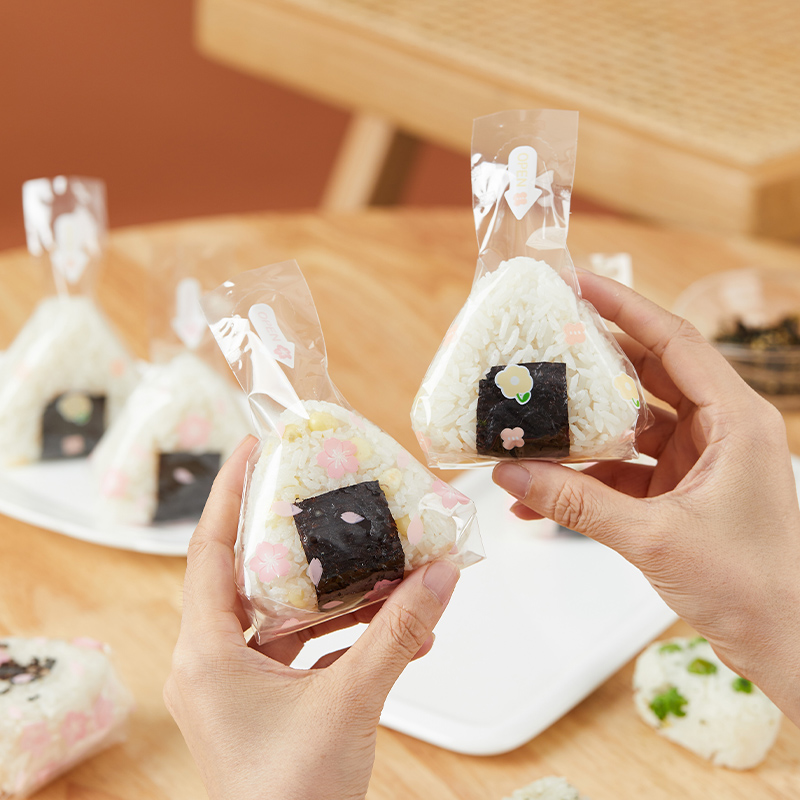 日式三角饭团包装袋纸 海苔寿司打包袋子模具食品级创意米饭神器