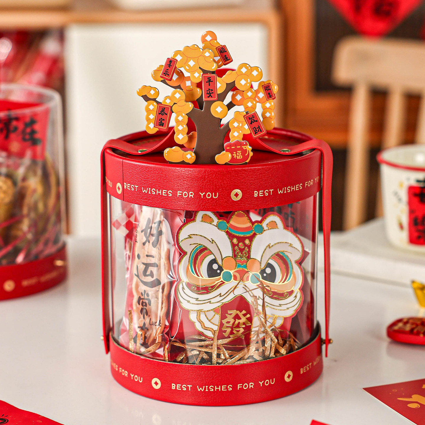 新年货礼盒空盒子高档手提大容量坚果特产包装烘焙糕点零食马2026,包装,礼品盒,淘宝优惠券,粉丝福利购,淘宝优惠卷