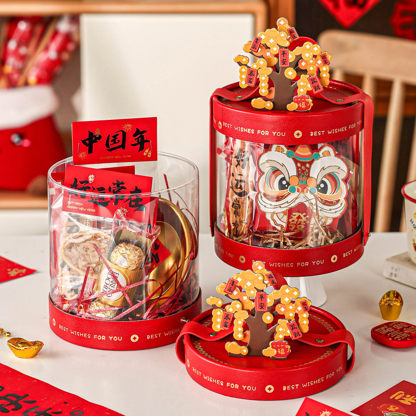 新年货礼盒空盒子高档手提大容量坚果特产包装烘焙糕点零食马2026,节庆用品/礼品,糖盒/糖盒配件,淘宝优惠券,粉丝福利购,淘宝优惠卷