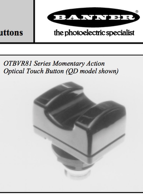 BANNER触摸光电按钮OTBVN6QDHOTBVP6QDHOTBVR81QDH接插式邦纳