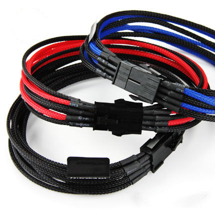 机箱套网理线 cpu 8pin 电源延长线 供电线 8pin辅助供电线30cm