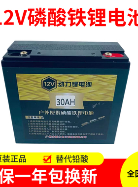 新力12V24V大容量磷酸铁锂电池20AH30AH14V割草机UPS音响监控通用