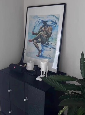 男生酒吧bar娱乐场所按摩店私人会所肌肉俱乐部壁画场景挂画装饰