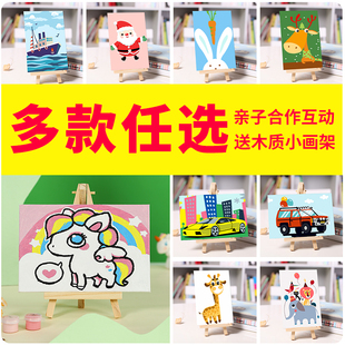 自油自画数字油画diy客厅卧室儿童