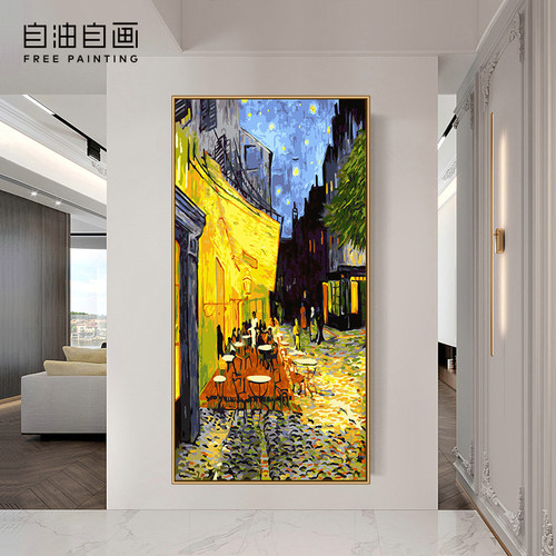 数字油画diy填色手工玄关