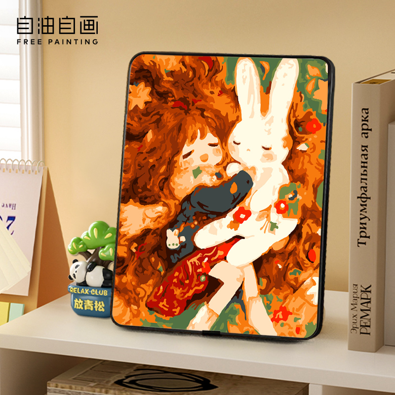 入户玄关装饰摆件办公桌客厅卧室创意轻奢diy趣味卡通桌面摆台画