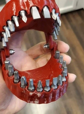 多功能便捷式口腔造型义齿钻头支架摆件收藏礼物工具盒子