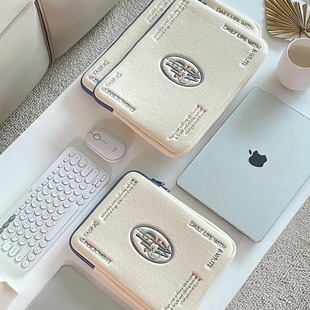 韩国新款 b.w**te ins风简约字母平板包电脑包ipad笔记本保护套包