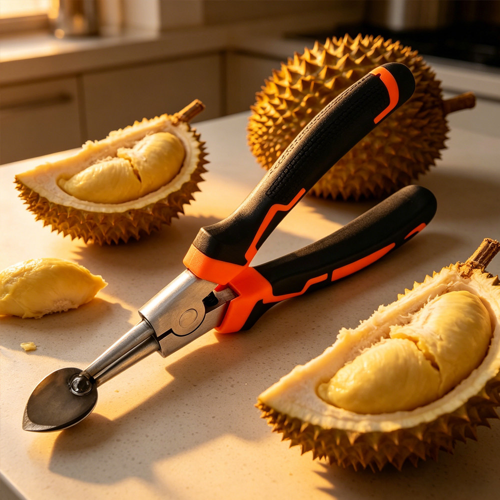 Durian opener榴莲钳子榴莲开口器开榴莲开果钳夹子剥榴莲神器