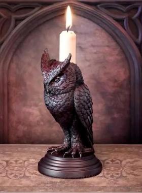 万圣节哥特式蜡烛台家居