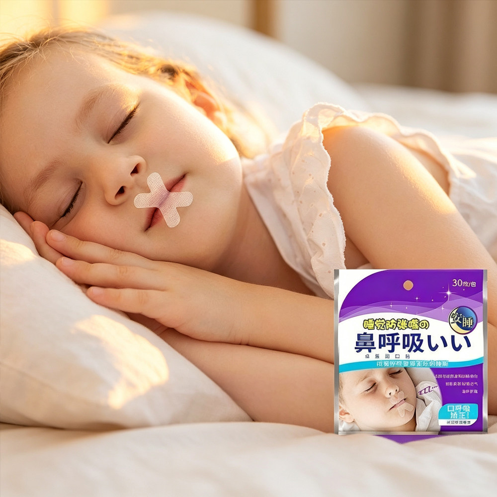 跨境口呼吸矫正贴防封嘴睡觉封口贴儿童睡眠嘴唇嘴巴闭合胶布闭嘴