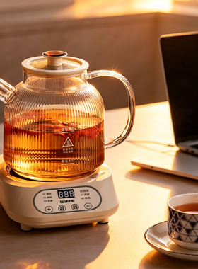 跨境Teapot Health Pot家用花茶壶办公室炖煮烧水壶玻璃养生壶