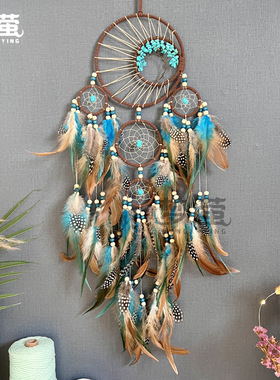 捕梦网挂饰风铃绿松石彩