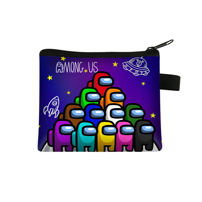 among us儿童零钱包太空狼人杀游戏周边便携式卡包硬币钥匙收纳包