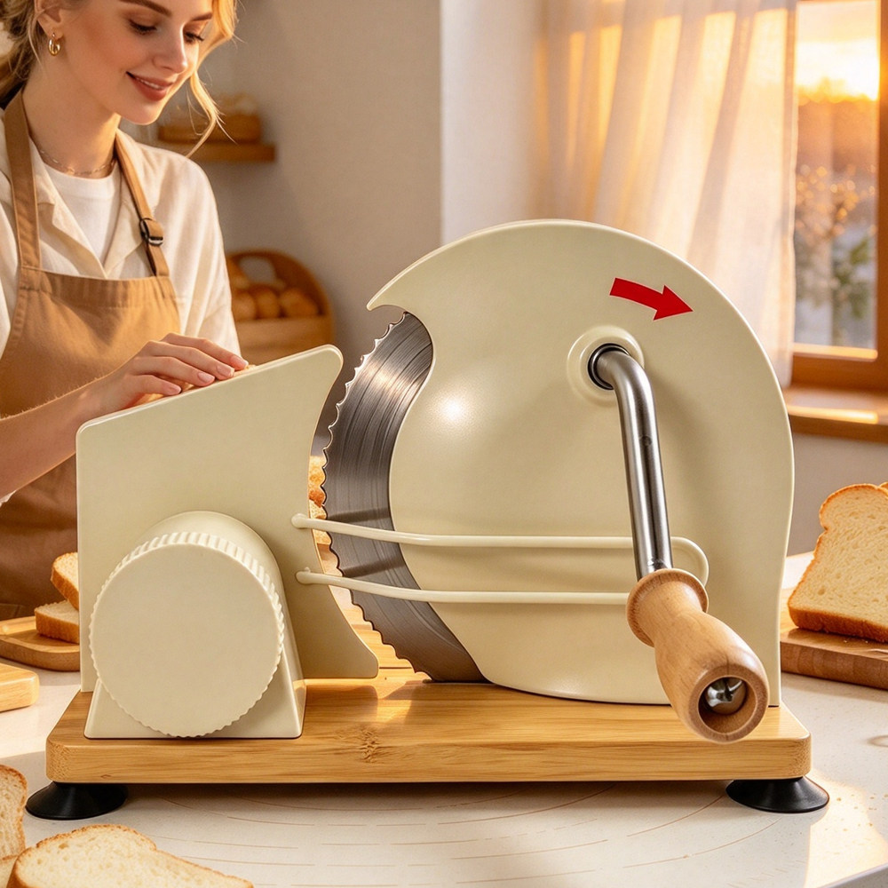 跨境Baguette slicer手动面包切片机厚薄可调欧包吐司法棍切片器