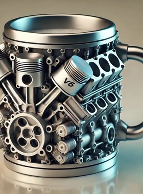 跨境亚马逊创意EnginesStainless Steel Cup机械发动机引擎马克杯