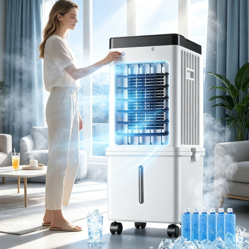 跨境 air cooler 冷风机家用空调扇智能电风扇可移动小型制冷风扇