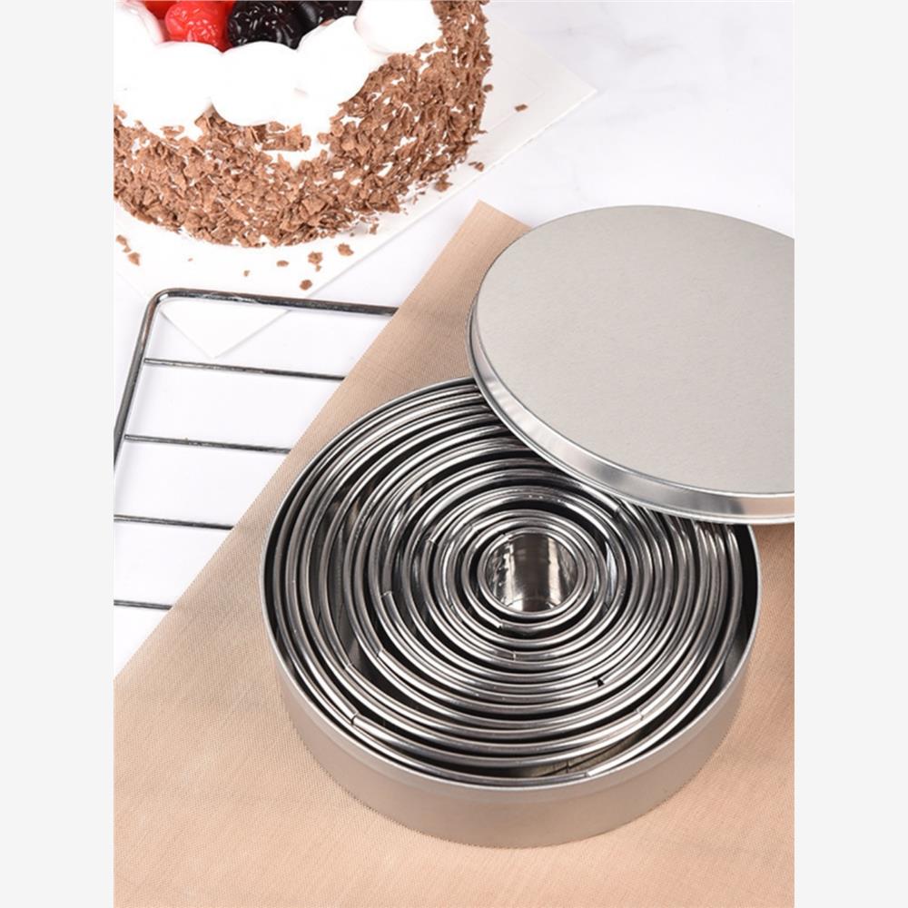 圆形烘培蛋糕模14件套304