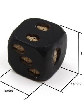 Handmade Skull Dice 骷髅骰子 万圣节骷髅黑色骰子派对搞怪玩具