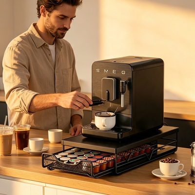 跨境Coffee machine base收纳架抽屉式收纳盒咖啡机底座架置物架