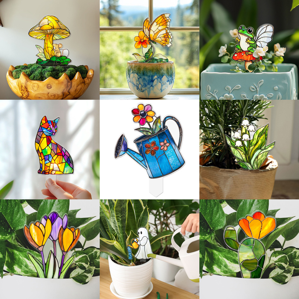 TYU641-亚克力盆栽花装饰