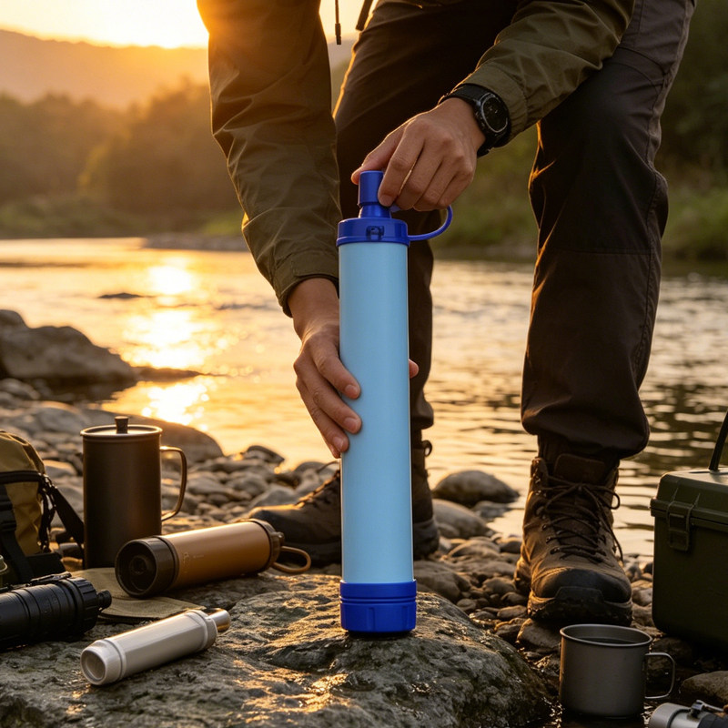 Water purifier应急滤水器野外杀菌过滤净水器露营便携户外野营