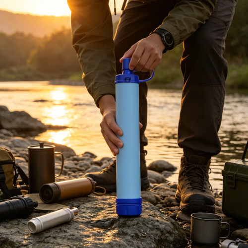 Water purifier应急滤水器野外杀菌过滤净水器露营便携户外野营