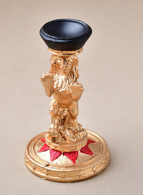 跨境树脂金色狮子摆件家