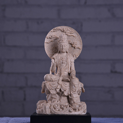 中式创意观音佛像树脂工